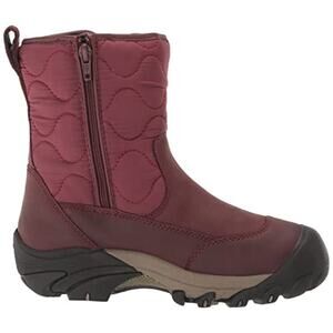 NWT Keen Women Waterproof Betty Pull-on Boots Size 11 in Burgundy/black